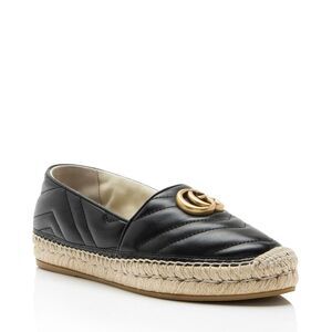 Gucci Matelasse Leather GG Marmont Espadrilles - Size 6.5 / 36.5